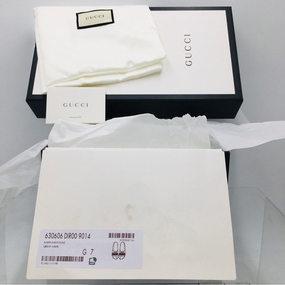 Gucci 630606 DIROO 9014  Slide Flip Flops - Women’s Size US 10 - Picture 11 of 14